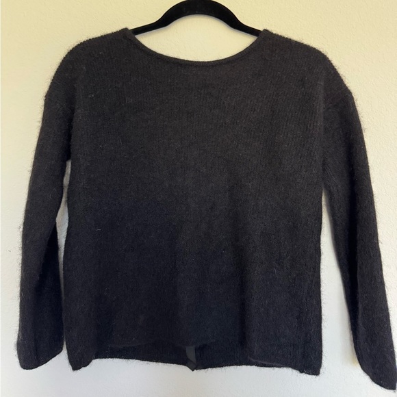 Sezane Gaspard Cardigan mohair XXS BLACK - Picture 7 of 11